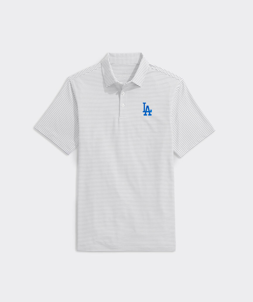 Los Angeles Dodgers Bradley Stripe Sankaty Polo