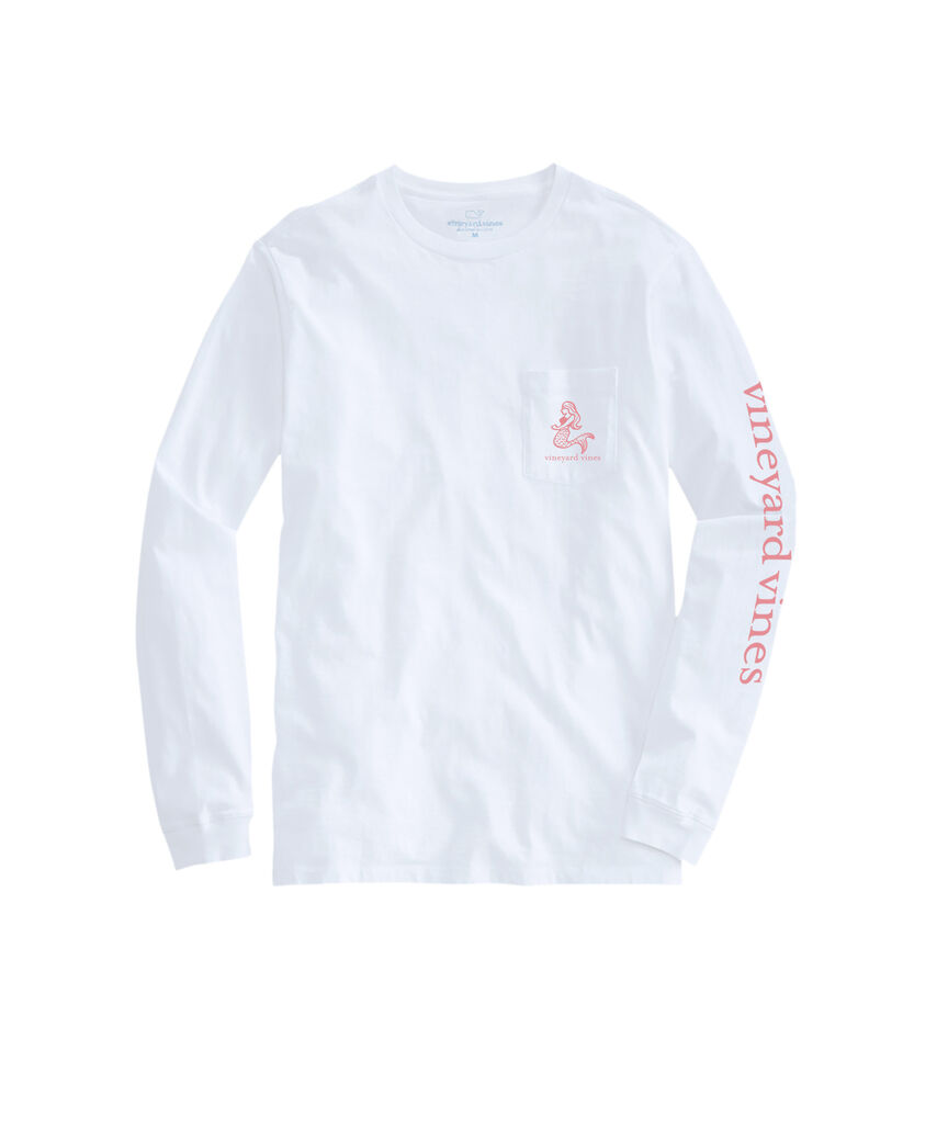 OUTLET Icons Whale Outline Long-Sleeve Pocket Tee