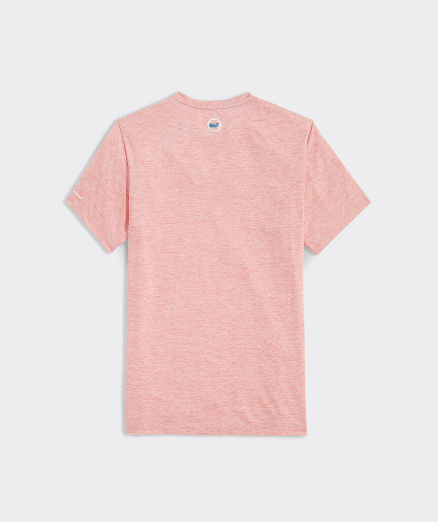 Whale Outline Short-Sleeve Harbor Performance Tee