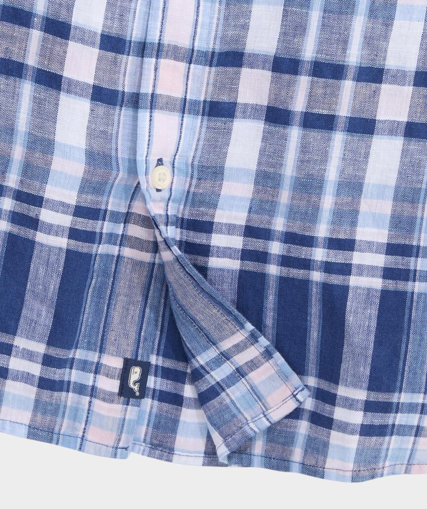 Pelican Point Plaid Linen Shirt