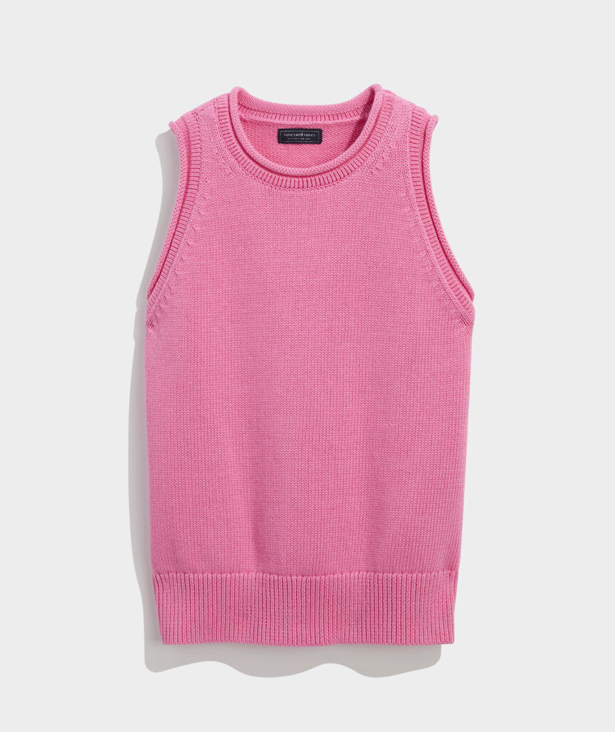 Katie Cotton Rollneck Sweater Tank