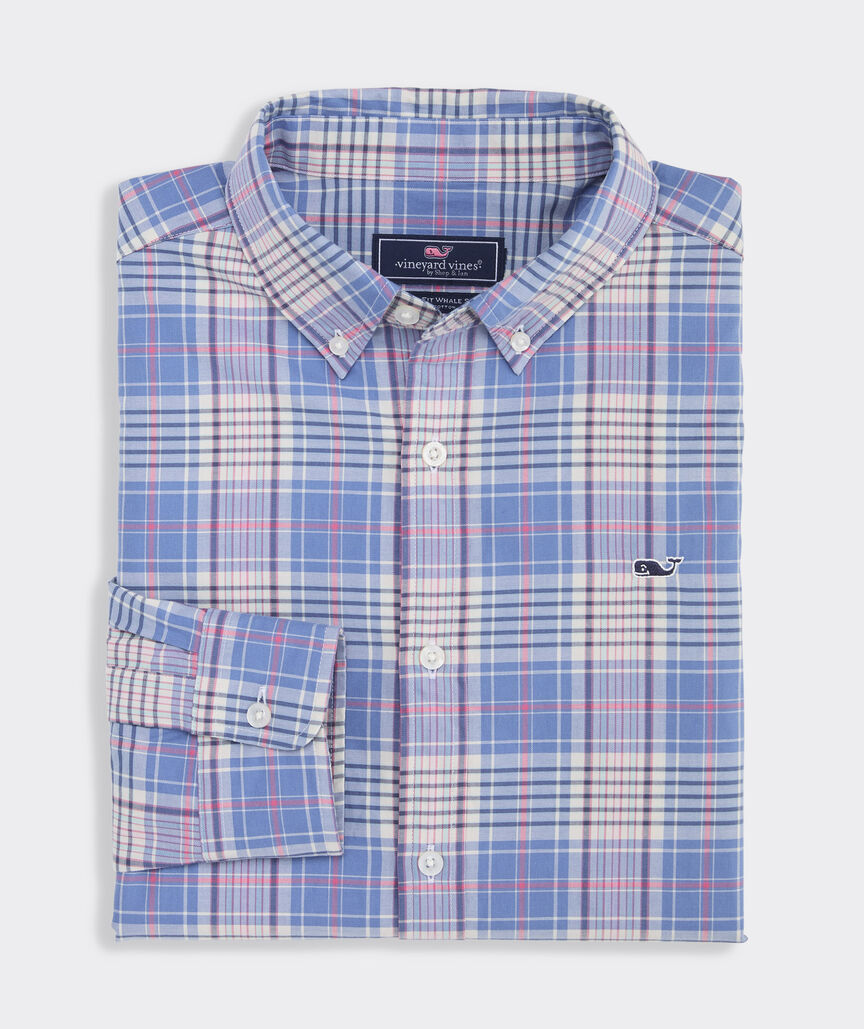 OUTLET Poplin Plaid Shirt