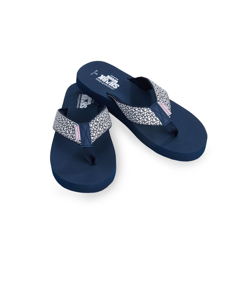 Shark Week Flip Flops