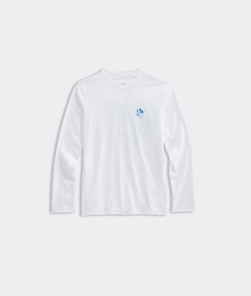 Boys' Long-Sleeve Sailfish Icon Fill Rashguard