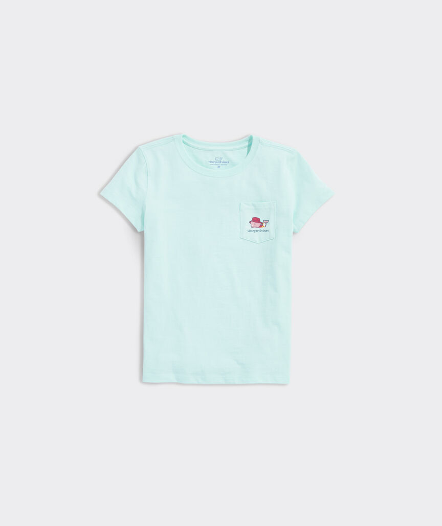 Girls' Spring Break Whale Short-Sleeve Pocket Tee