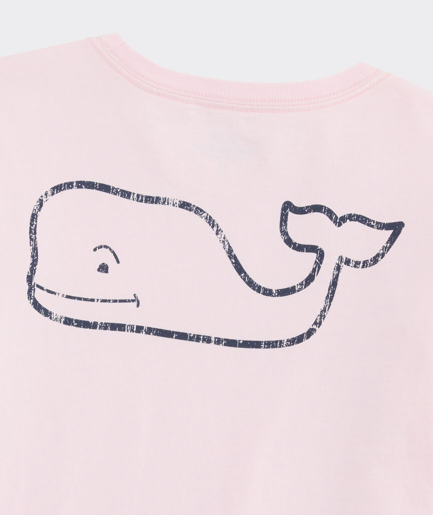 Girls' Vintage Whale Long-Sleeve Pocket Tee