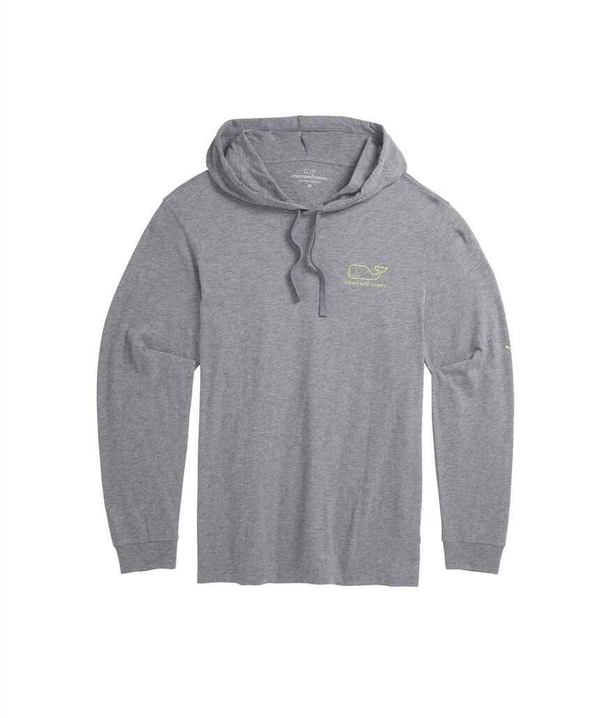 OUTLET Slub Vintage Whale Long-Sleeve Hoodie Tee