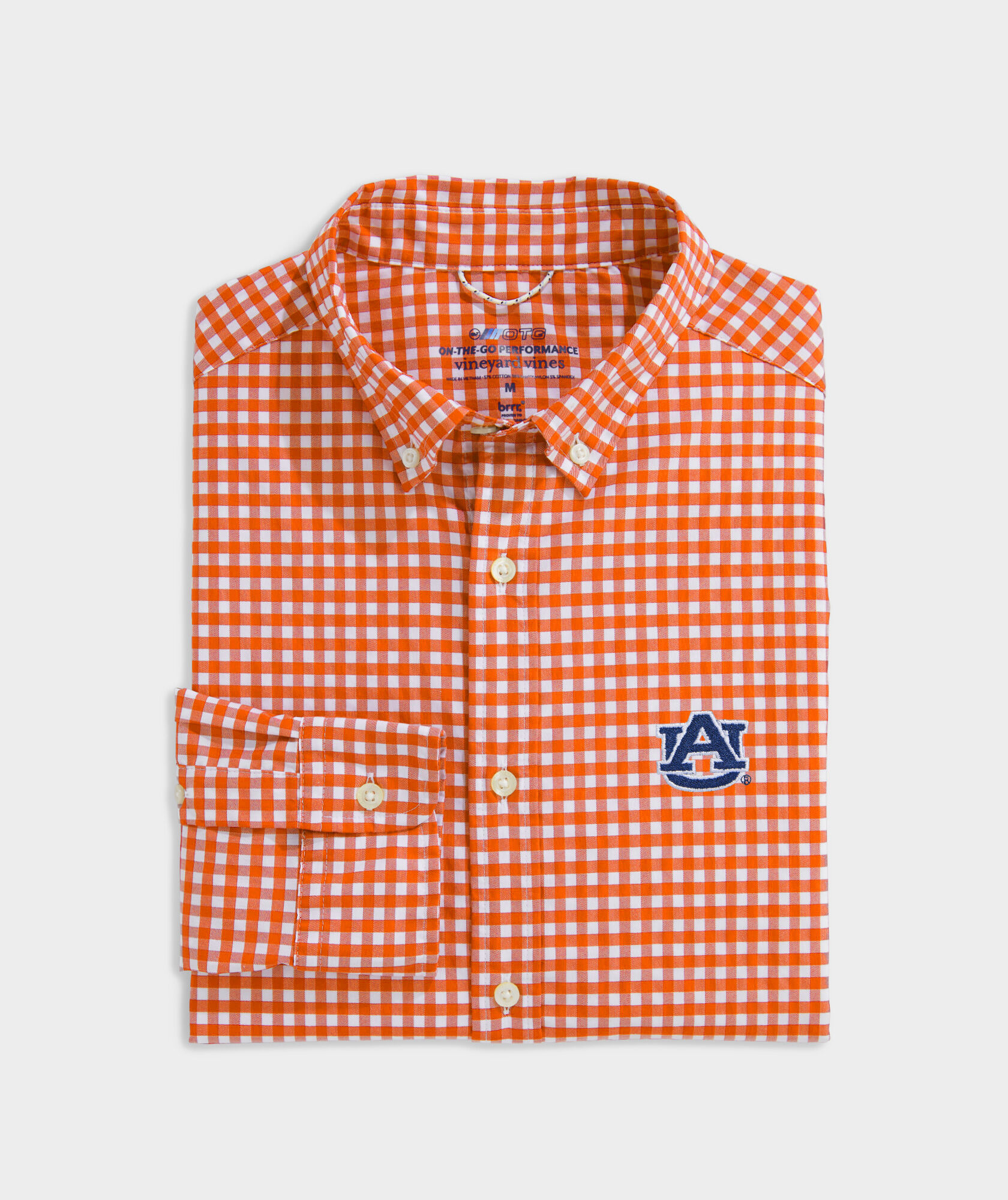Auburn University On-The-Go brrrº Gingham Shirt