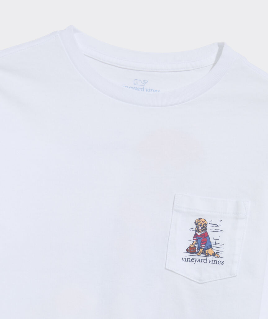 Boys' Football Golden Long-Sleeve Pocket Tee