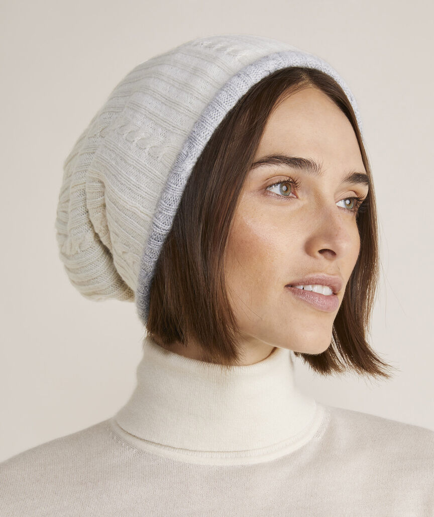 Shop Reversible Cashmere Beanie at vineyard vines