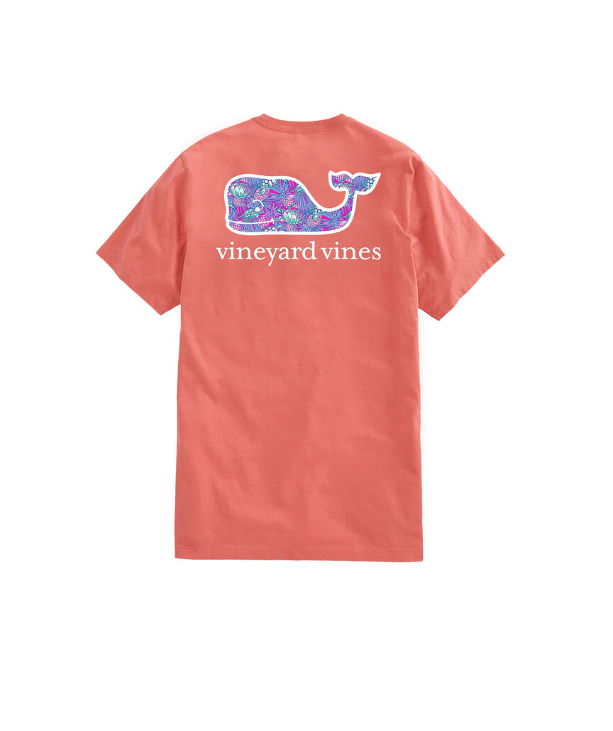 OUTLET Turtle Palm Whale Short-Sleeve Pocket Tee