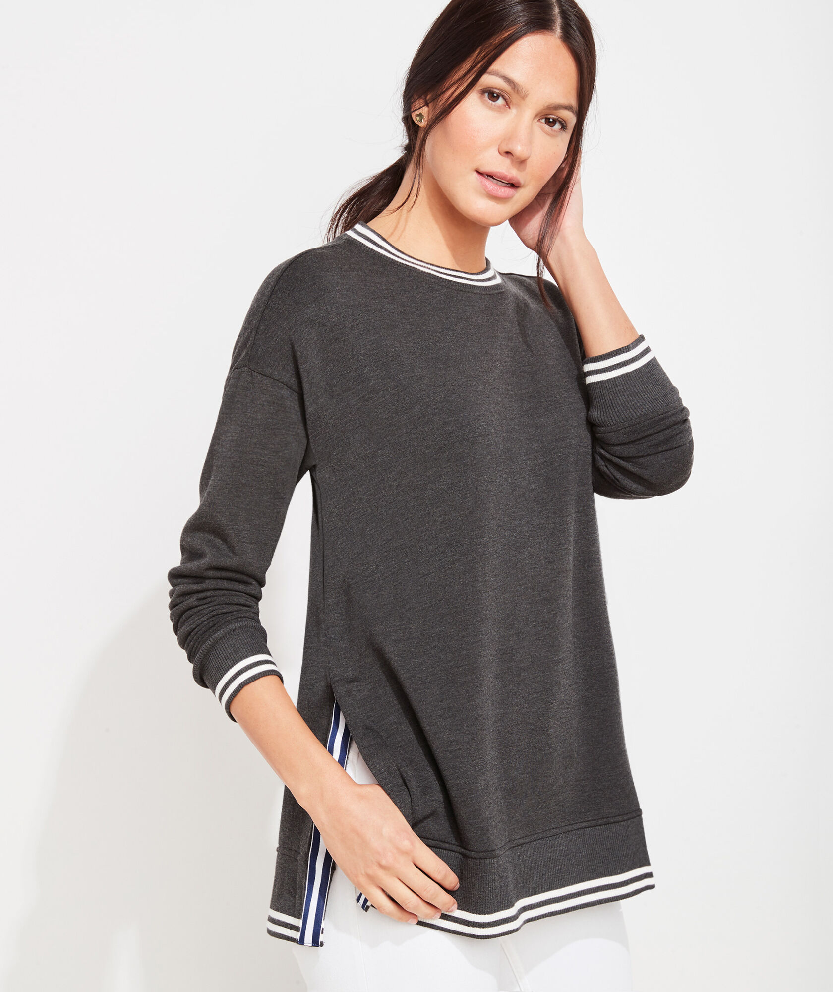 side slit sweatshirt
