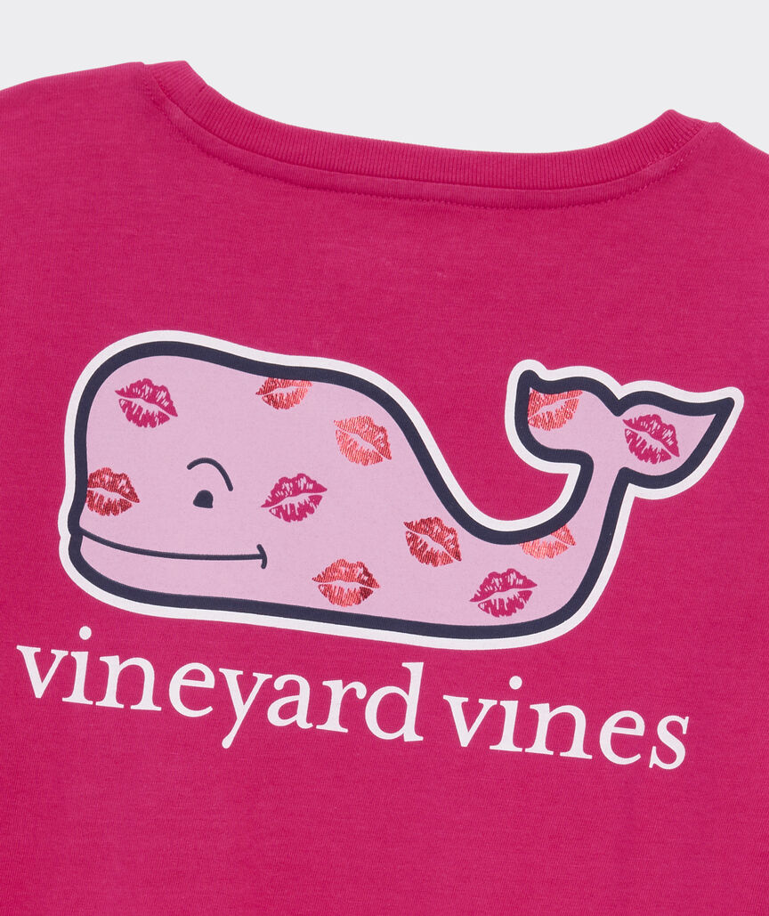 Women's Kissed All-Over Whale Long-Sleeve Pocket Tee