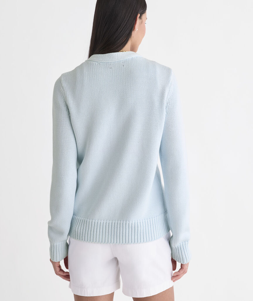 Katie Cotton Garment-Dyed Cardigan