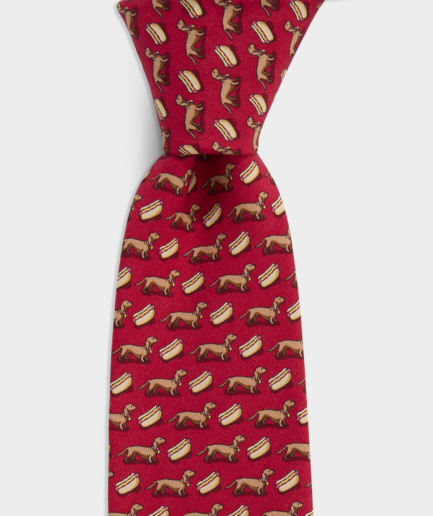 Boys' Hot Dogs Silk Tie