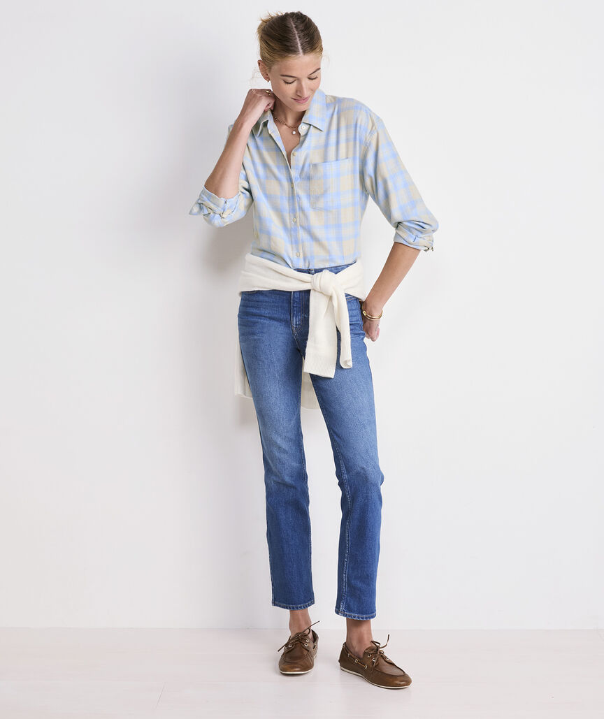 Birdie Flannel Button-Down