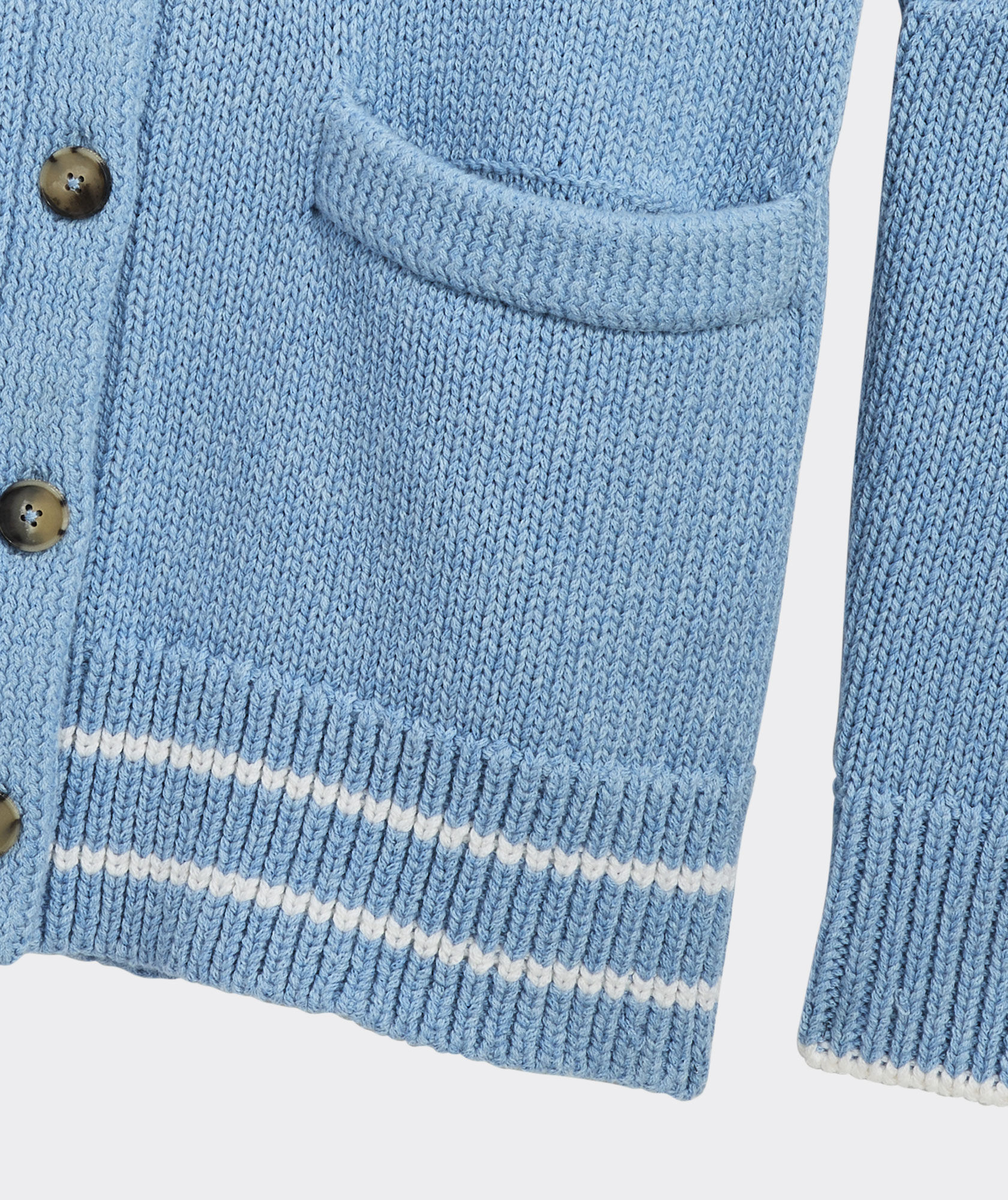 Flag Intarsia Shawl Cardigan