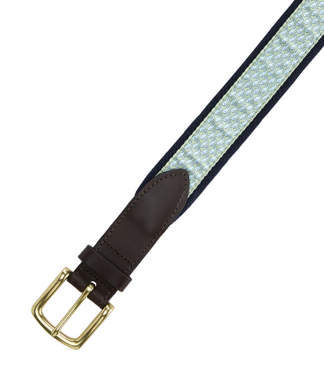 Canvas Belts for Men Vineyard Whale Canvas Club Belt Vineyard Vines