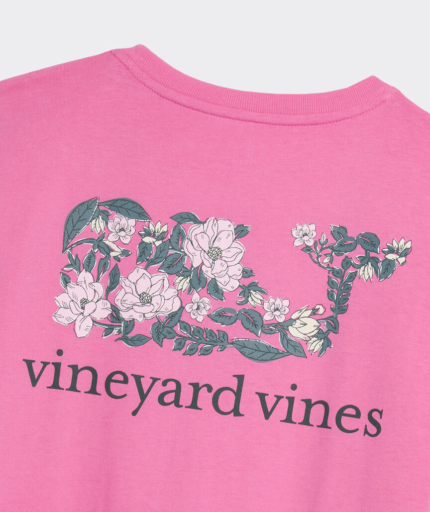 Magnolia Block Print Dynamic Whale Short-Sleeve Pocket Tee