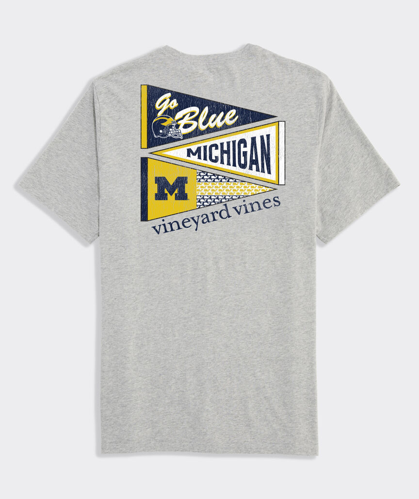 University of Michigan Pennants Short-Sleeve Pocket Tee