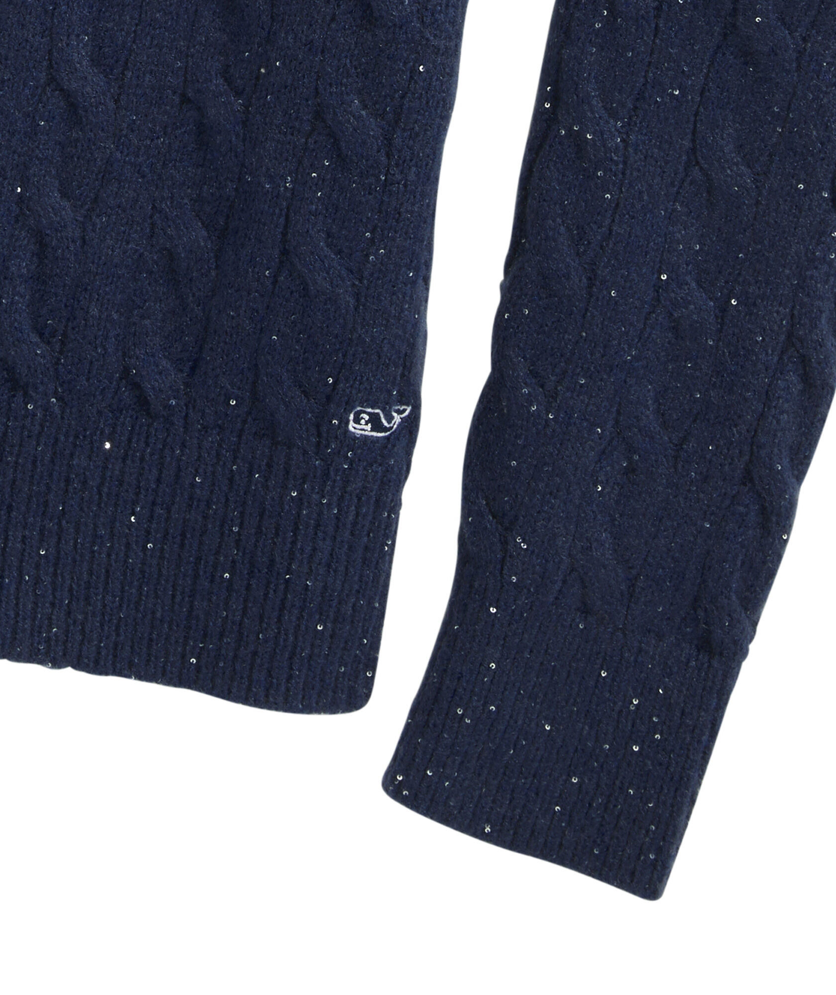 OUTLET Sequin Cable Crewneck Sweater