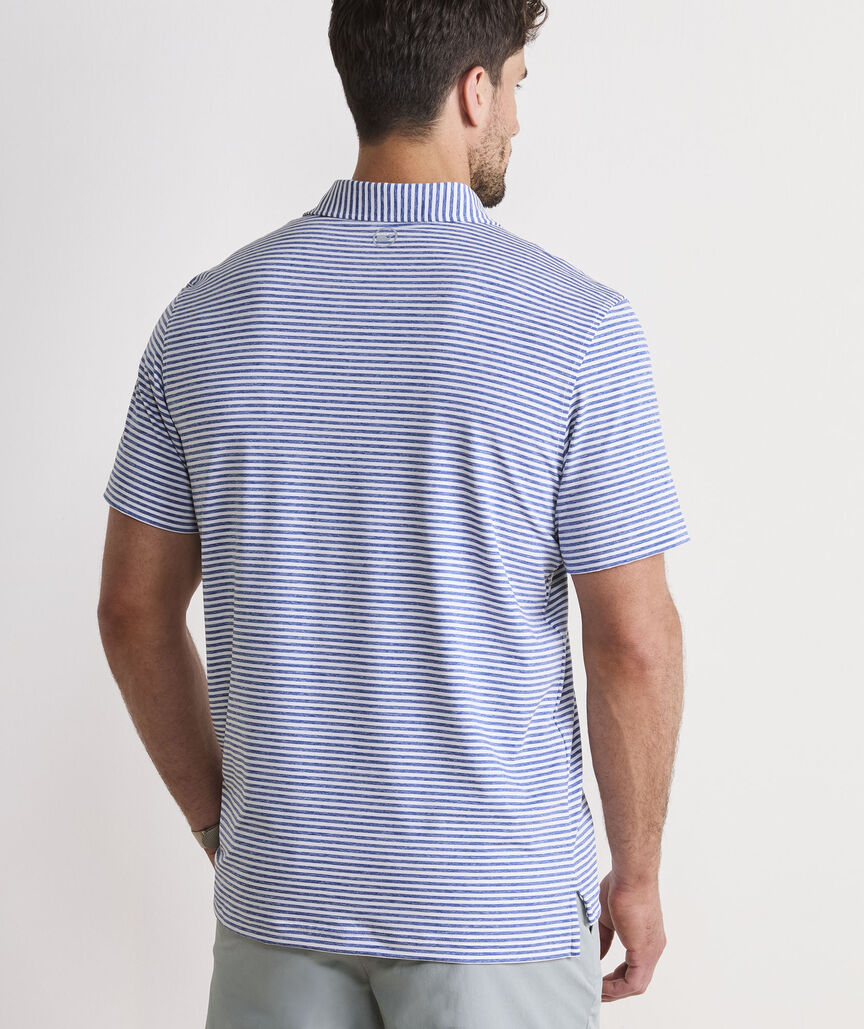 Performance Heathered Winstead Stripe Sankaty Polo