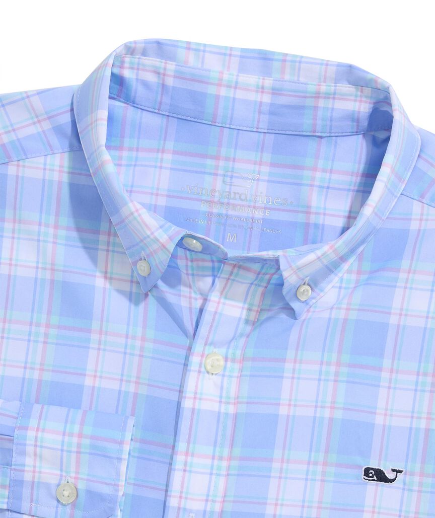 OUTLET Performance Nylon Plaid Shirt