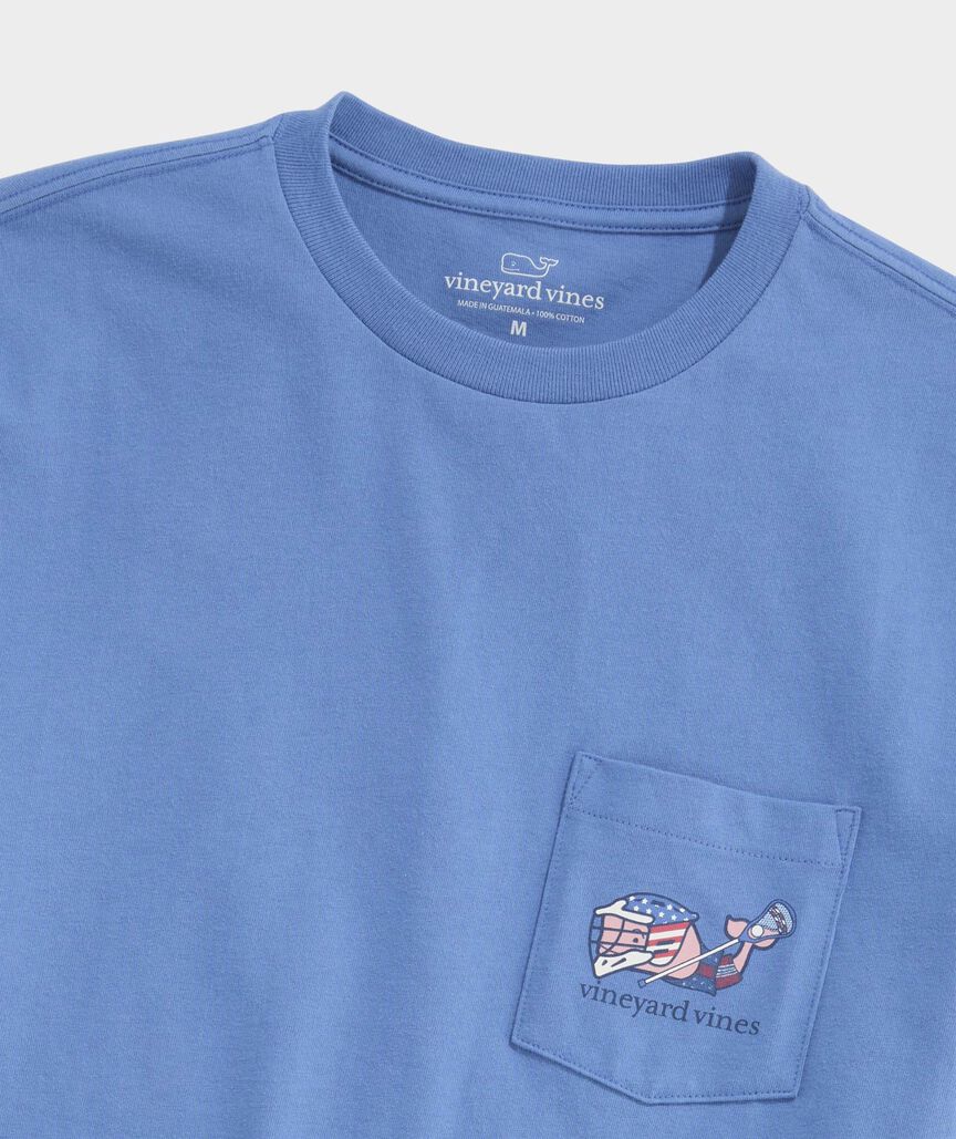 USA Lax Whale Short-Sleeve Pocket Tee