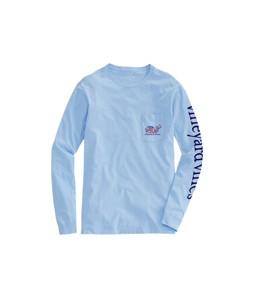 OUTLET Boys' USA Lacrosse Whale Long-Sleeve Pocket Tee