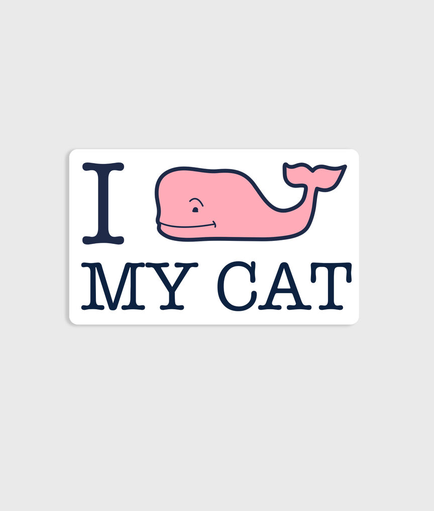 I Whale My Cat Decal