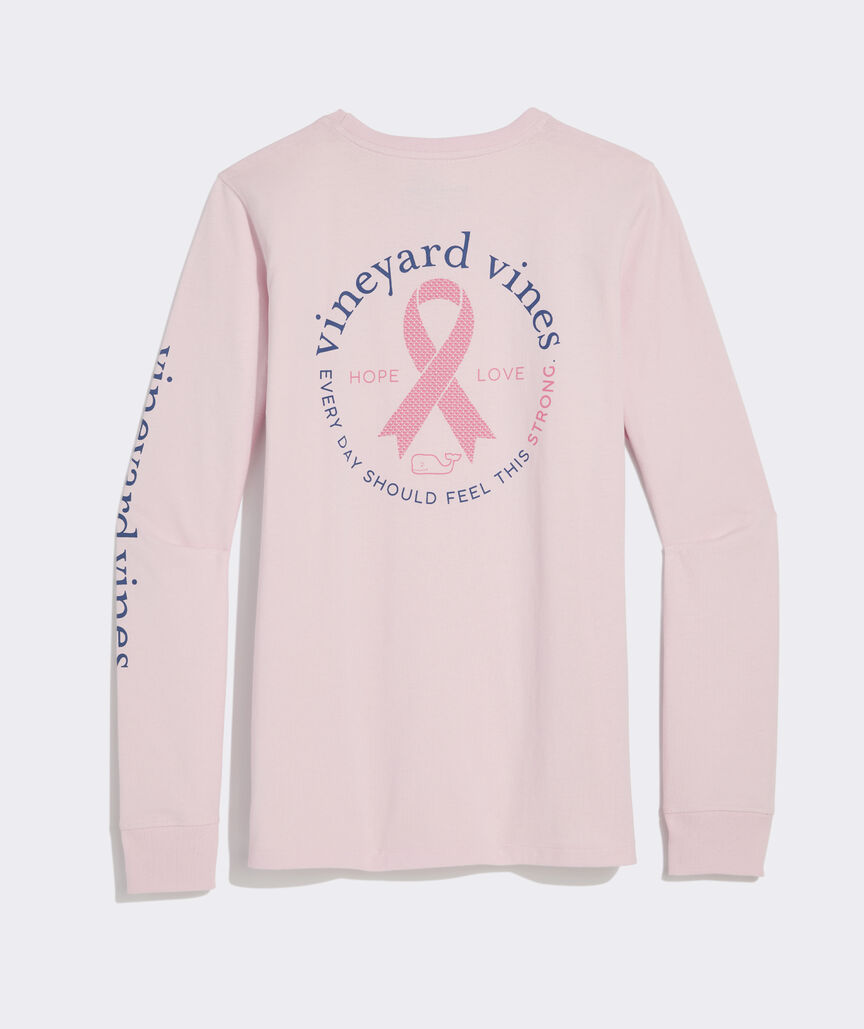 Women's Breast Cancer Awareness Long-Sleeve Pocket Tee