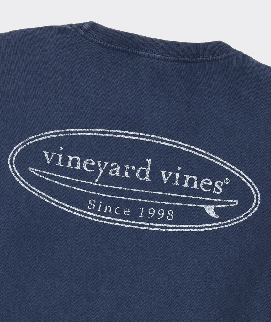 Drift-Dye Surf Logo Long-Sleeve Pocket Tee