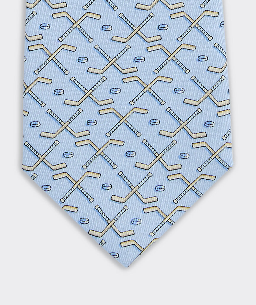 Boys' Hockey Sticks Silk Tie