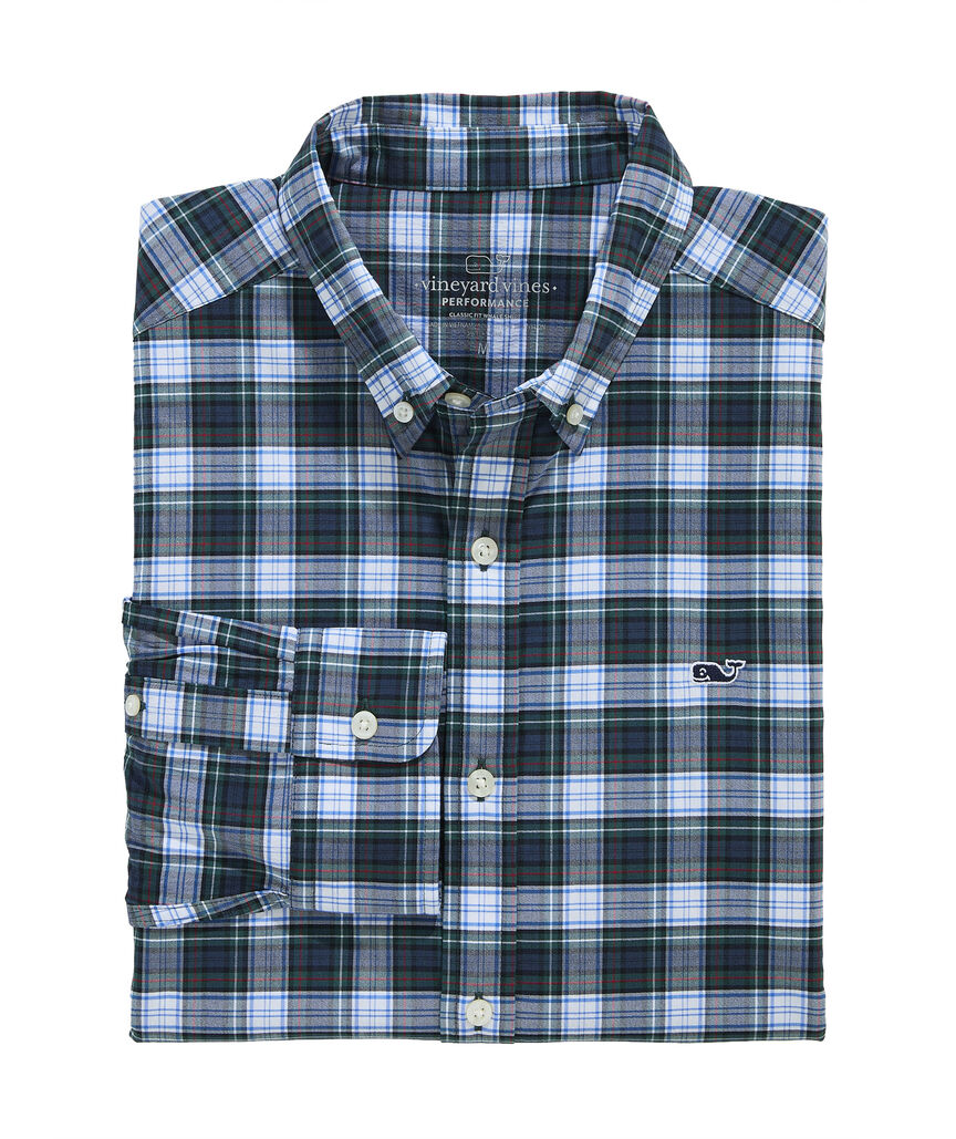 OUTLET Performance Twill Plaid Shirt