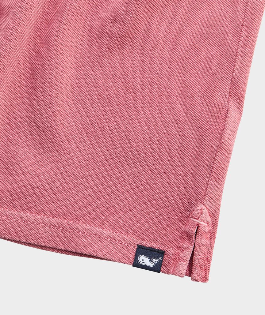 Boys' Lived-In Long-Sleeve Pique Polo