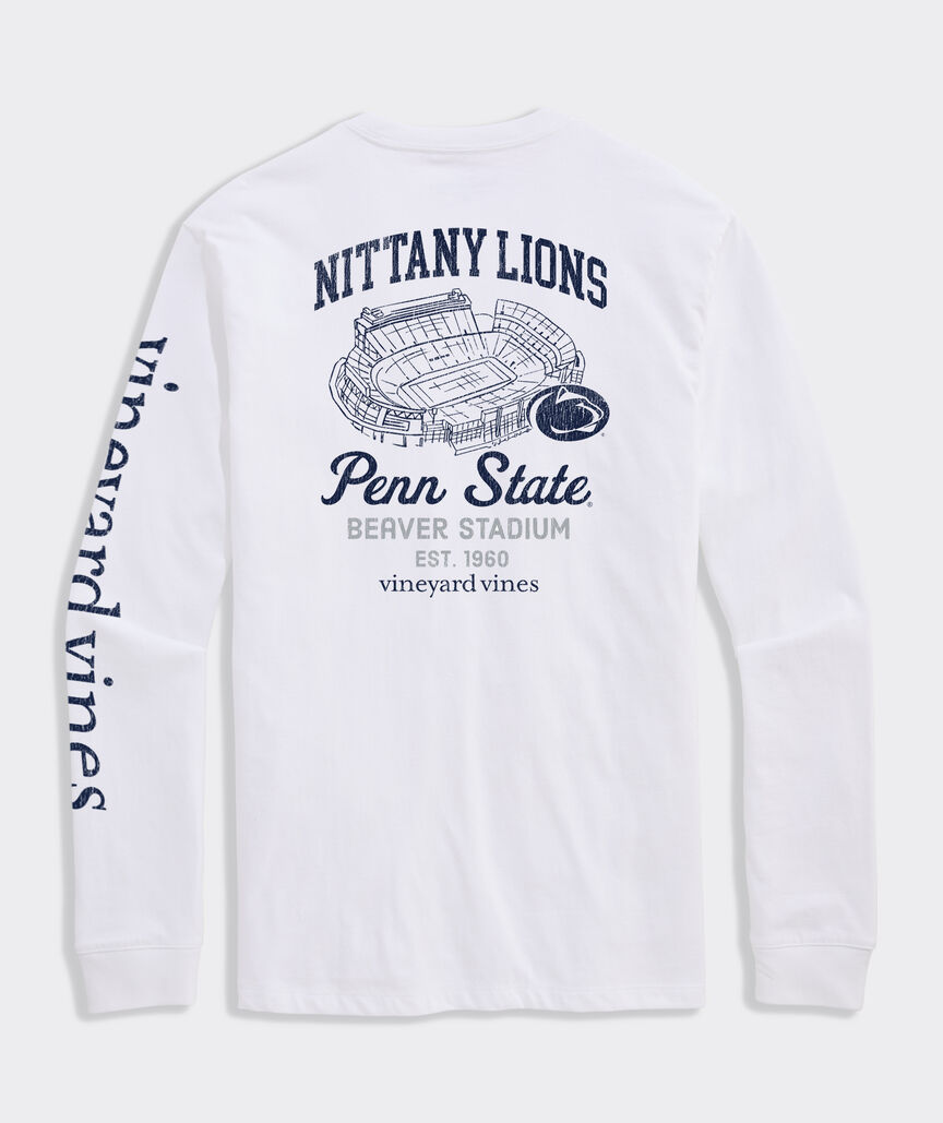 Penn State University Stadium View Long-Sleeve Pocket Tee
