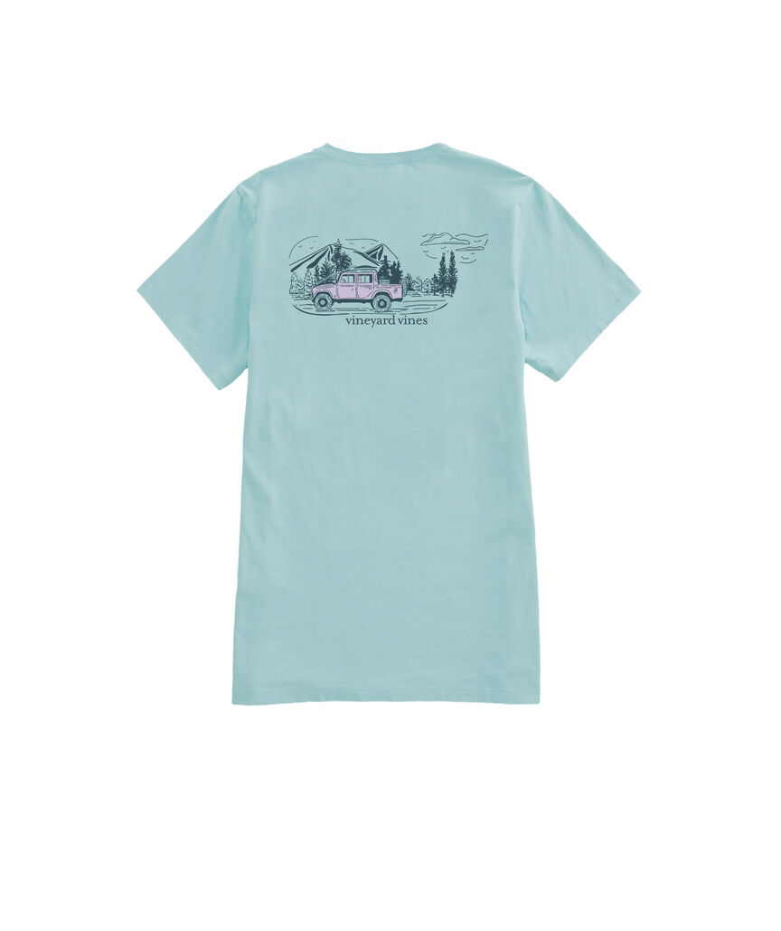OUTLET Women's Autumn Drive Whale Short-Sleeve Pocket Tee