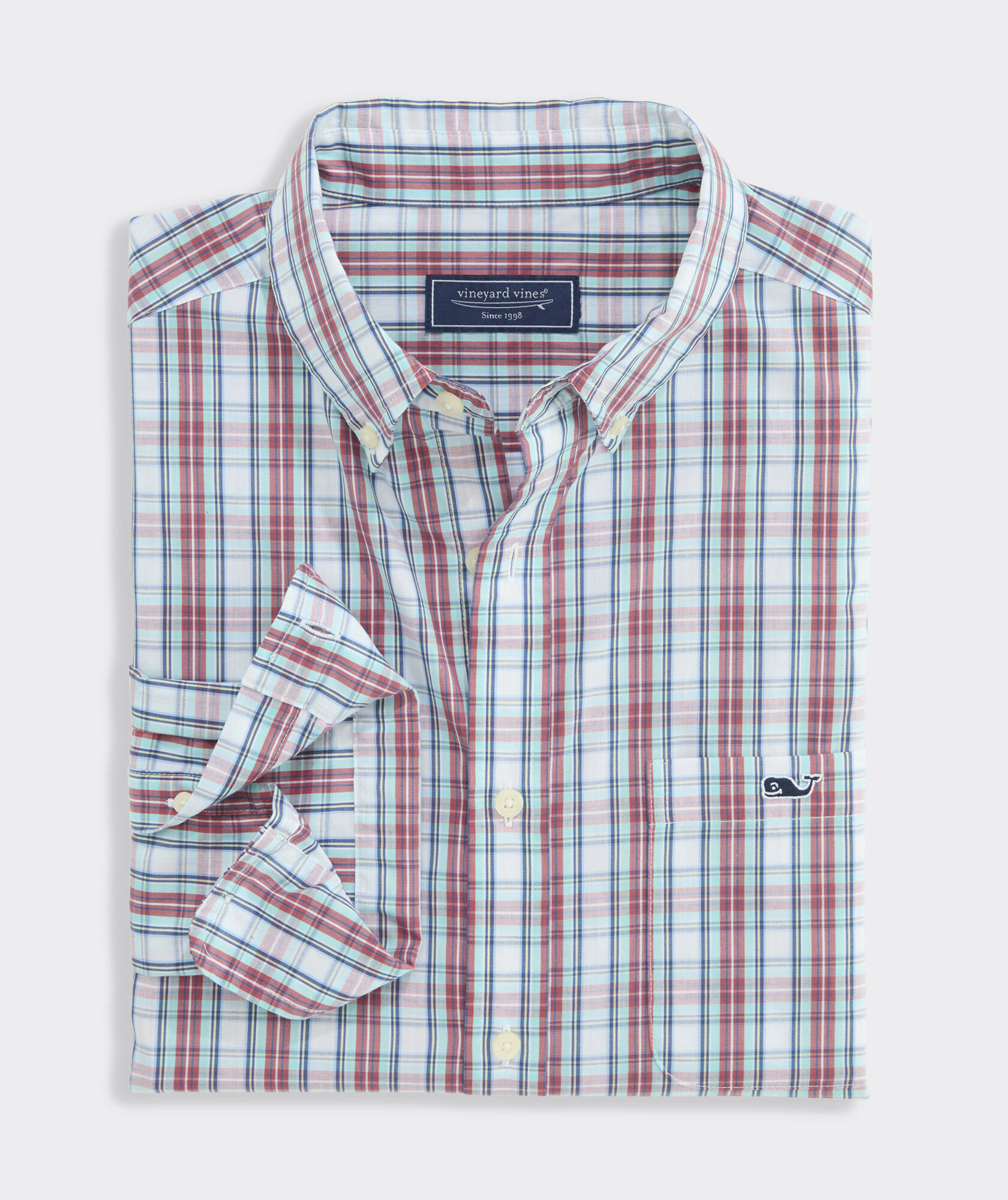 Wavecrest Plaid Perfect Wash Poplin Shirt