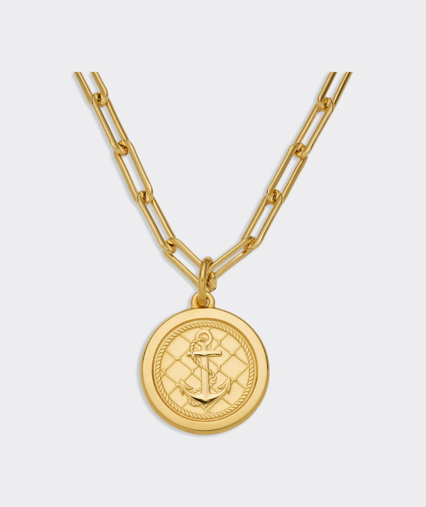 Colby Davis Medium Anchor Gold Vermeil