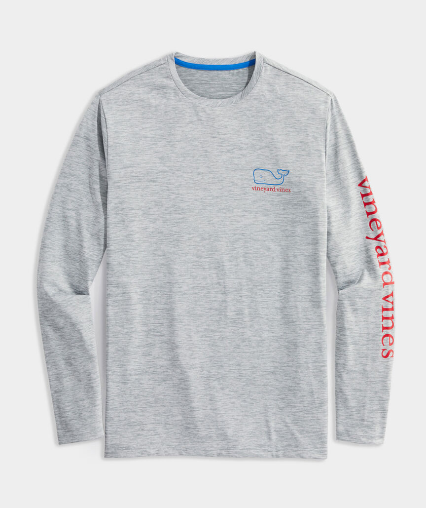 Whale Logo Long-Sleeve Harbor Performance Tee