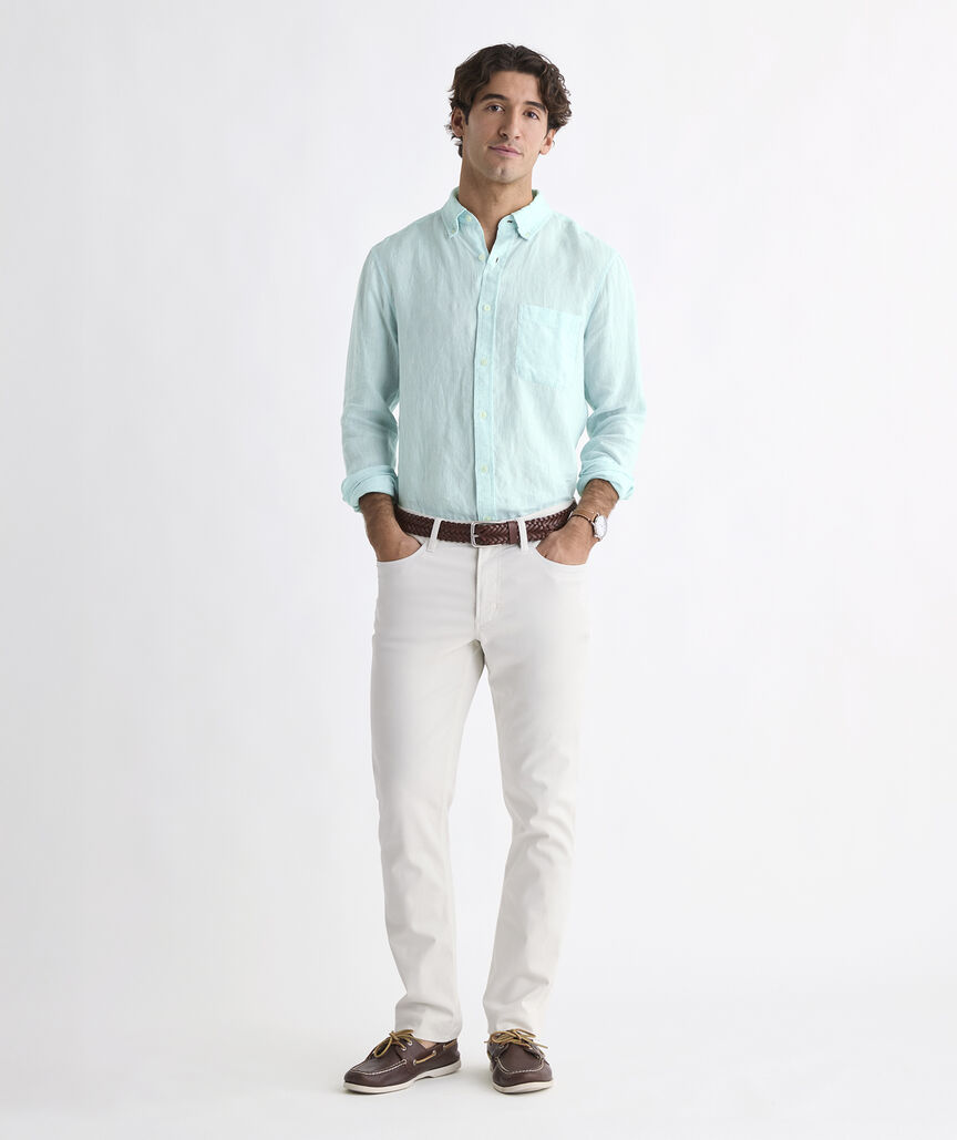 Surfside Solid Linen Shirt