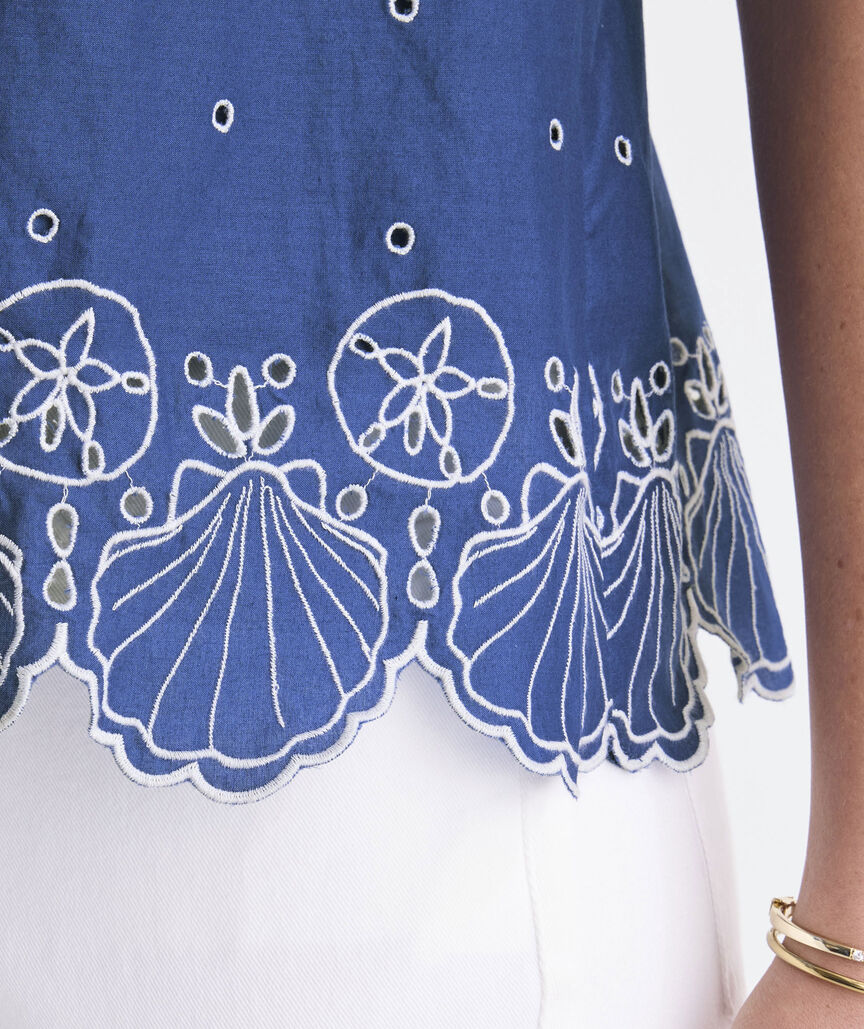 Serena Eyelet Top