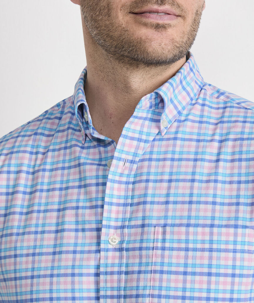 Road Town Tattersall Performance Cotton Shirt