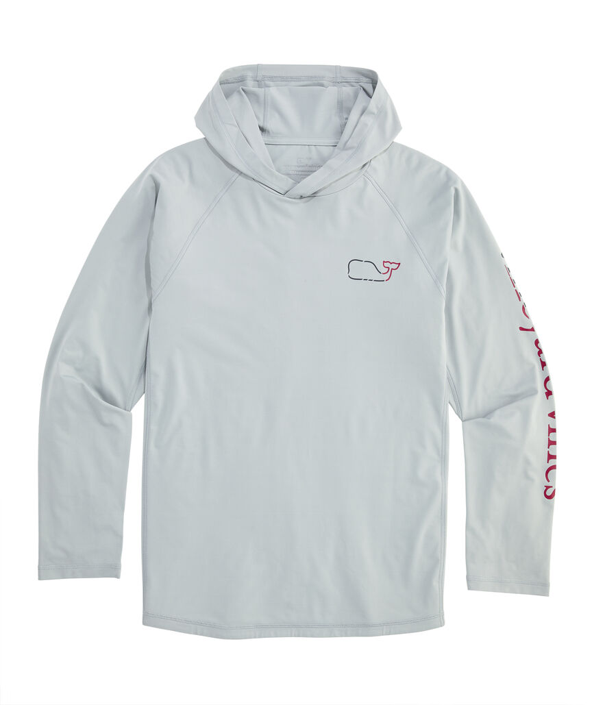 OUTLET Whale Outline Performance Hoodie Tee