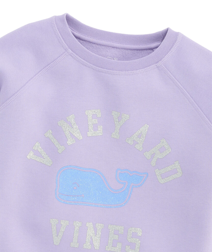 OUTLET Girls' vineyard vines Glitter Crewneck