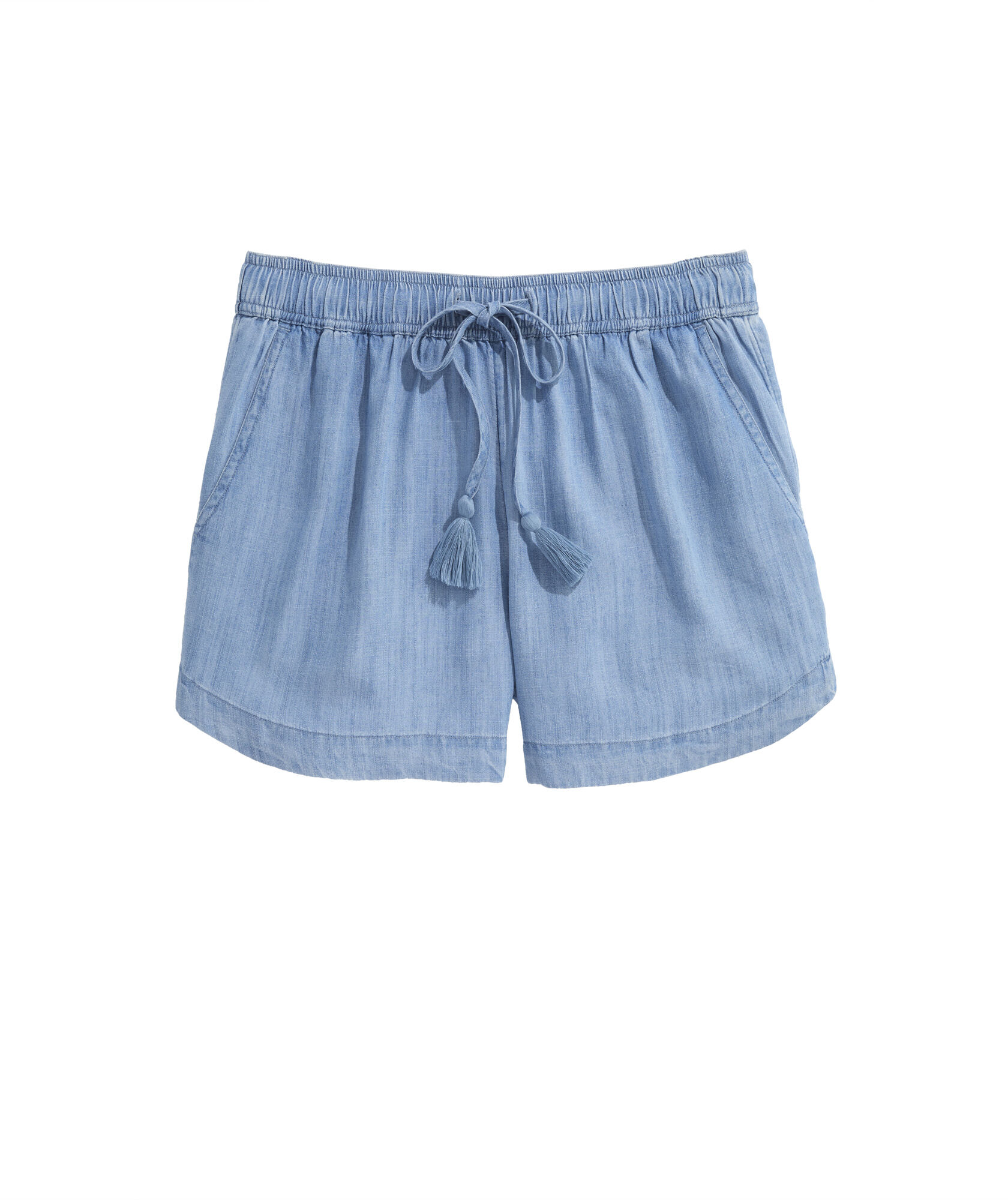 OUTLET Women's Chambray Pull-On Shorts