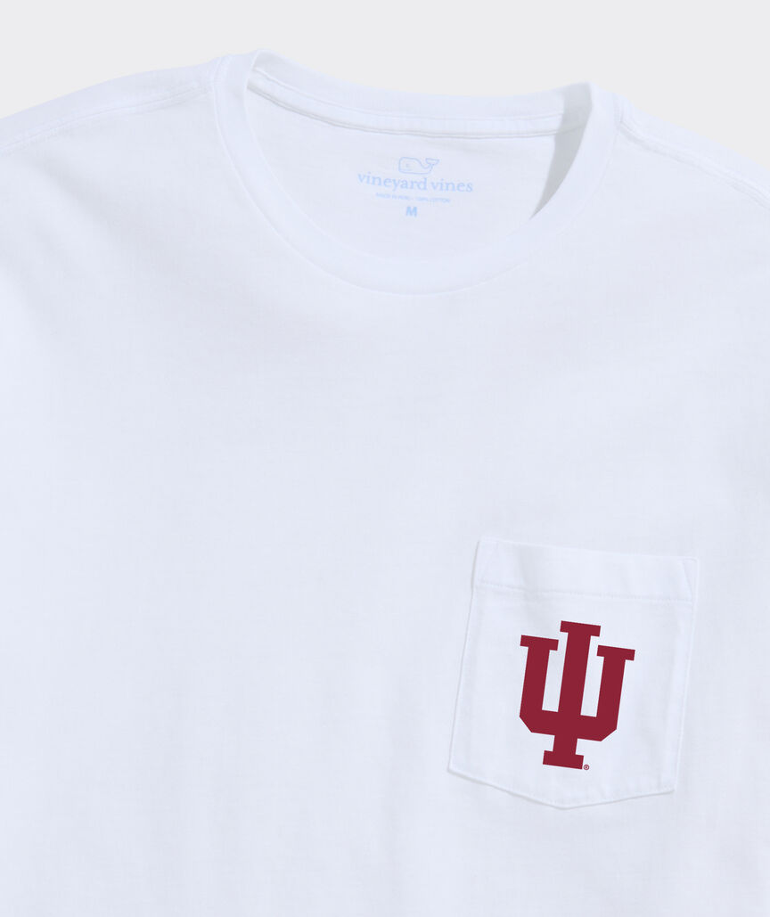 Indiana University Football Whale Short-Sleeve Pocket Tee