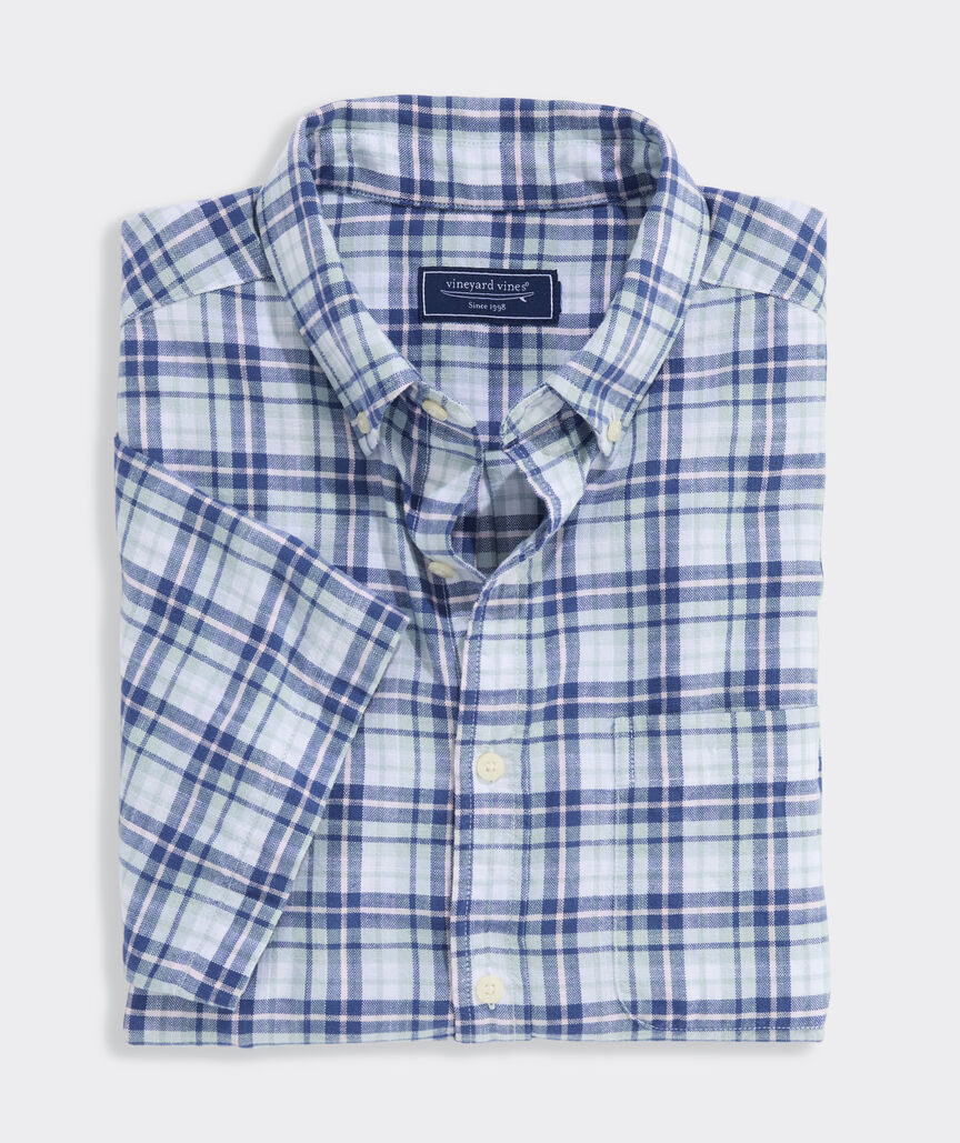 Coskata Plaid Island Cotton Short-Sleeve Shirt