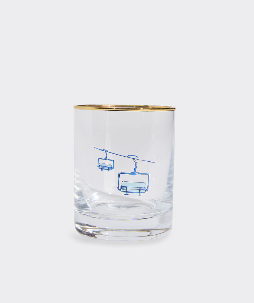 Ski Icons Gold Rim Glasses