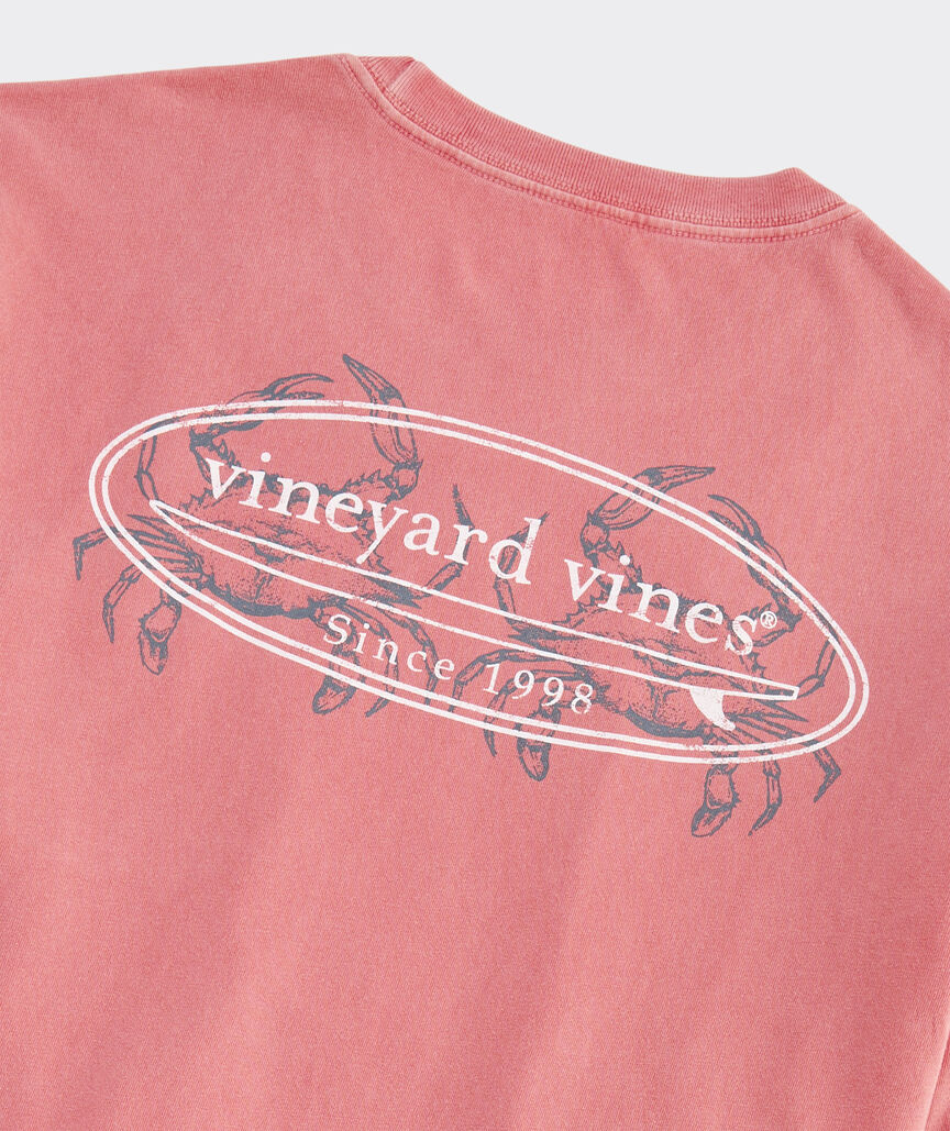Surf Logo Crabs Long-Sleeve Pocket Tee